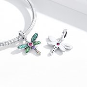 Charm Pendant Style PANDORA Libellule brillante - SCC1706