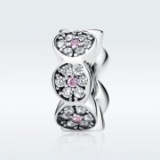 Charm espaceur Style PANDORA Guirlande Rose - SCC101