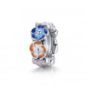 Charm espaceur Style PANDORA Hortensia coloré - SCC1703