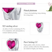 Charm espaceur Style PANDORA Amour lumineux - BSC123