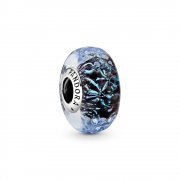 Charm PANDORA ocean verre de murano bleu fonce ondule - 798938C00