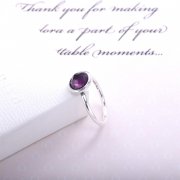 PANDORA - Bague Pierre de Naissance Gouttelette de Février - 191012SAM
