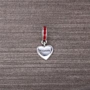 PANDORA - Cœur du Canada, émail rouge et blanc - 791954ENMX - Charms