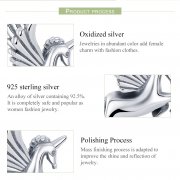 Charm Pendant Style PANDORA Mémoire de licorne - SCC704