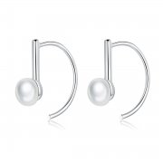 Pendants d'Oreilles Style PANDORA perle - SCE604-A