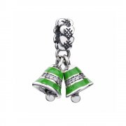 Charm pendant Clochettes Vertes en Argent PANDORA France - 791230A
