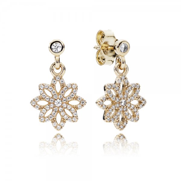Boucles d'oreille Pandora 250323CZ -Boucles d'oreille Feuilles Lumineuses 