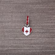PANDORA - Cœur du Canada, émail rouge et blanc - 791954ENMX - Charms