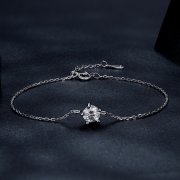 Bracelet Étincelant en Moissanite de Style Pandora - MSB001
