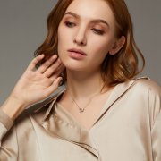Collier cœur serpent romantique de style Pandora - BSN150