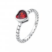 Bague cœur surélevée de style Pandora - SCR950