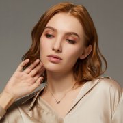 Collier cœur serpent romantique de style Pandora - BSN150