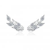Clous d'Oreilles Style PANDORA Épis de blé brillants - BSE415