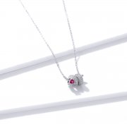 Collier cœur serpent romantique de style Pandora - BSN150