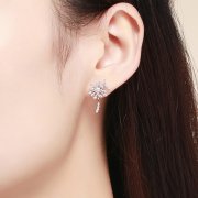 Clous d'Oreilles Style PANDORA Amour de pissenlit - SCE506