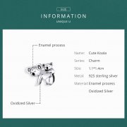 Charm Style PANDORA Koala avec enfant - BSC260