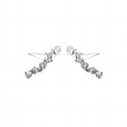 Boucles d'oreilles pendantes rondes et carrées PANDORA Sparkling - 290045C01