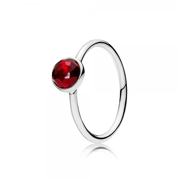 PANDORA - Bague Pierre de Naissance Gouttelette de Juillet - 191012SRU