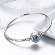 Bracelet Jonc Style PANDORA Eyeil gardien - SCB012