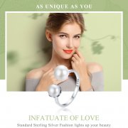 Bague Ouverte Style PANDORA Amoureux de l'amour - SCR192