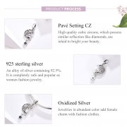 Charm Pendant Style PANDORA Chat joue avec les étoiles - SCC1205