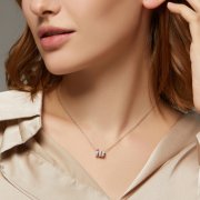 Collier cœur serpent romantique de style Pandora - BSN150