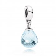 PANDORA - Beauté facetée bleu glace, verre de Murano - 791602CLB - Charms
