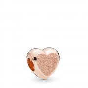 Charm Cœur Grain de Sable en Pandora Rose 787881