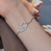 Bracelet à chaîne style Pandora avec l'