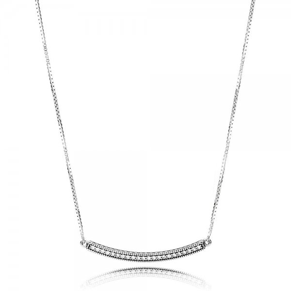 Collier à Barre Cœurs PANDORA - 397420CZ