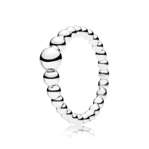 (image pour) Bague Fil de Perles en Argent PANDORA France - 197536