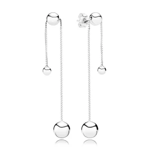 (image pour) Boucles d'oreilles Fil de Perles en Argent 297535 PANDORA France