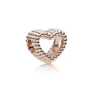 (image pour) Charm Cœur Perlé PANDORA Rose™ - 787516