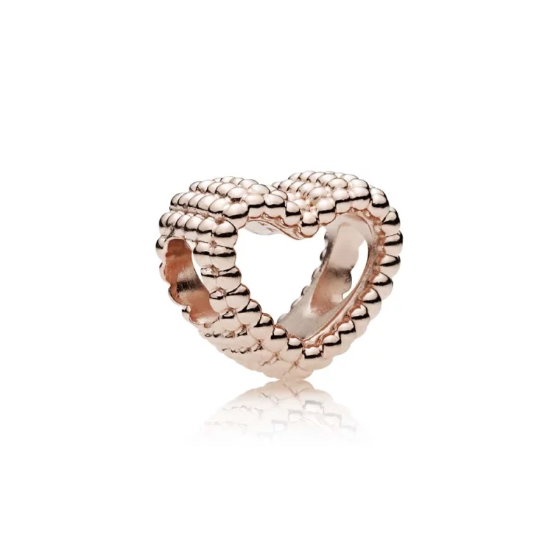 (image pour) Charm Cœur Perlé PANDORA Rose™ - 787516