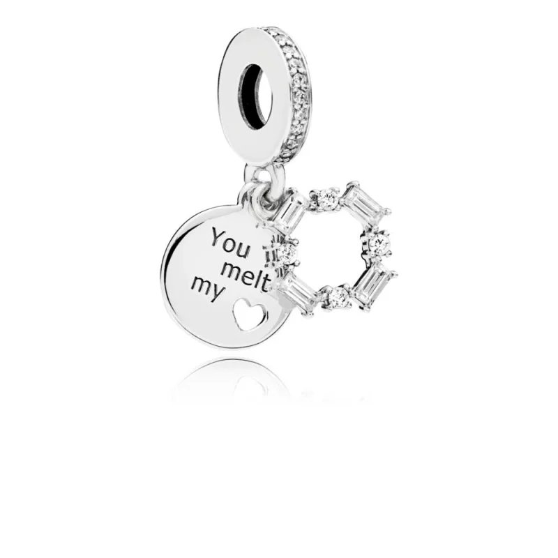 (image pour) Charm pendant Glace Taillée en Argent PANDORA France - 797553CZ