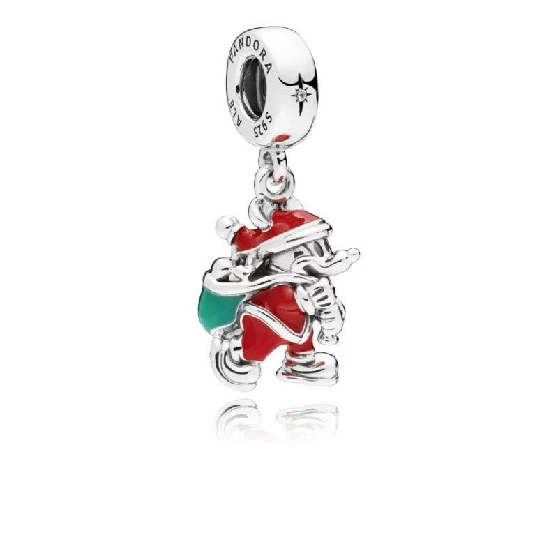 (image pour) Charm pendentif Disney, Mickey Père Noël et sa Hotte PANDORA France - 797501ENMX
