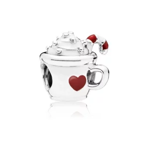 (image pour) Charm Tasse Chocolat Chaud en Argent PANDORA France - 797523ENMX