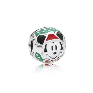 (image pour) Nouveau Charm Mickey Père Noël en Argent PANDORA France - 797502ENMX