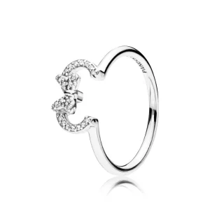 Bague Disney, Silhouette de Minnie en Argent PANDORA France - 197509CZ (image pour) Bague Disney, Silhouette de Minnie en Argent PANDORA France - 197509CZ