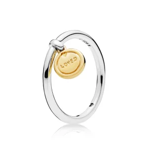 (image pour) Bague Médaillon de lAmour en PANDORA Shine™ - 167823
