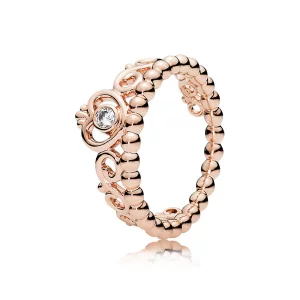 Bague Pandora 180880CZ - Bague Diadème de Princesse Rose Femme (image pour) Bague Pandora 180880CZ - Bague Diadème de Princesse Rose Femme