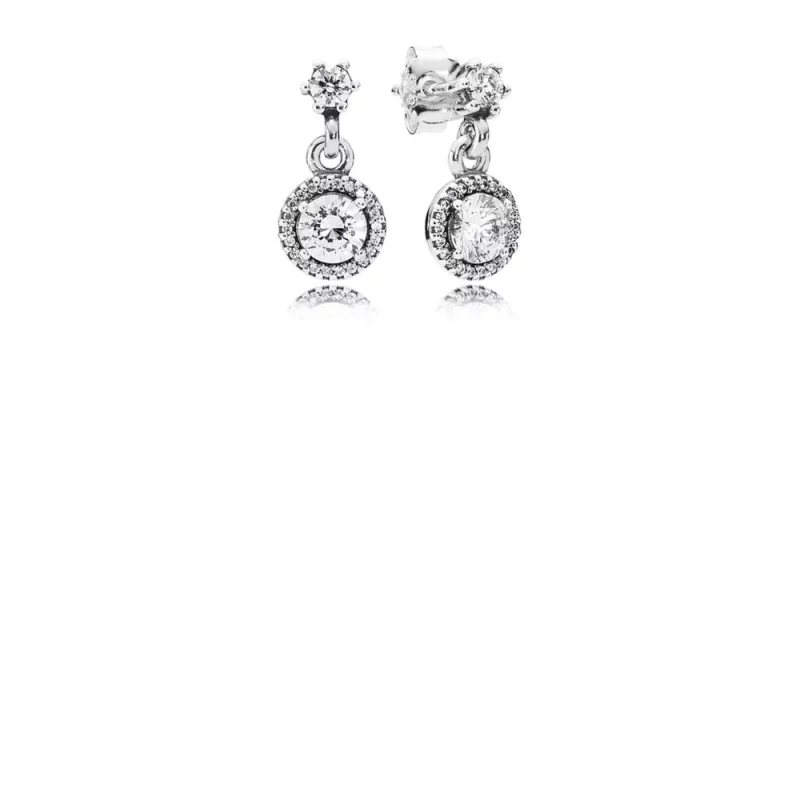 (image pour) Boucles d'oreille Pandora 290594CZ -Boucles d'oreille Élégance Classique 