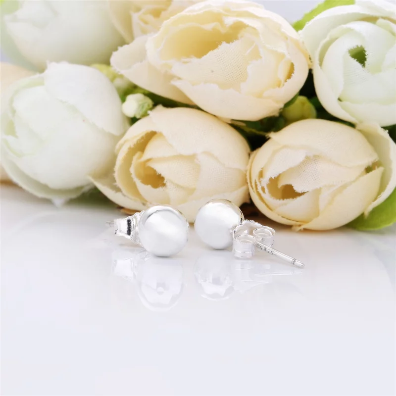 (image pour) Boucles d'oreilles Perles Classiques en Argent, Argent 925/1000ᵉ PANDORA France - Afficher 3