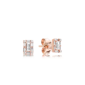 (image pour) Boucles doreilles Glace Lumineuse en PANDORA Rose™ - 287567CZ
