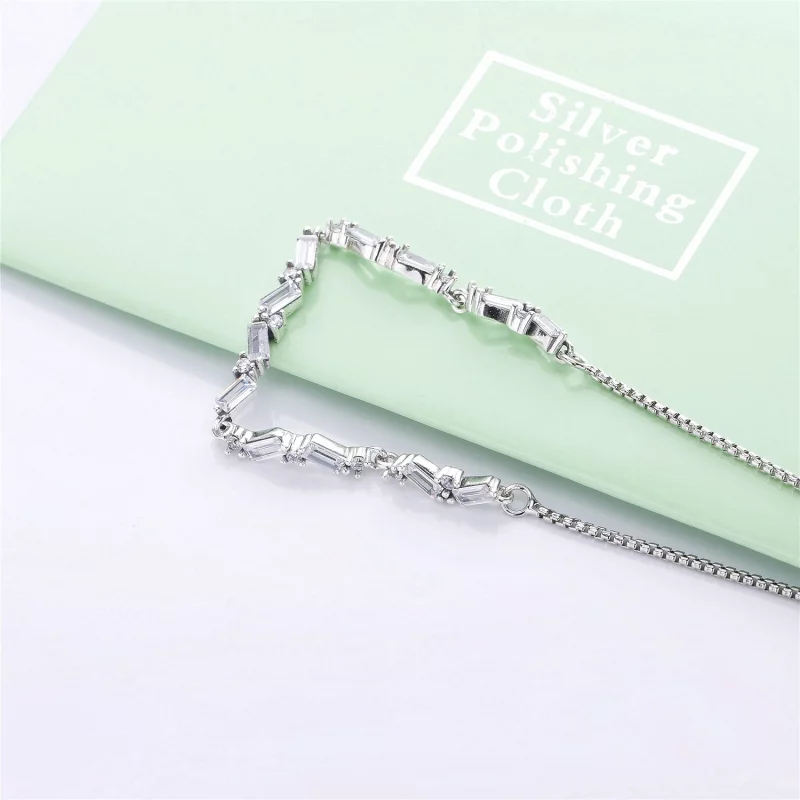 (image pour) Bracelet Coulissant Beauté Glaciale en argent PANDORA France - 597558CZ - Afficher 4