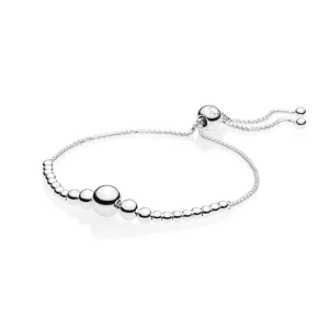 (image pour) Bracelet Coulissant Fil de Perles en Argent PANDORA France - 597749