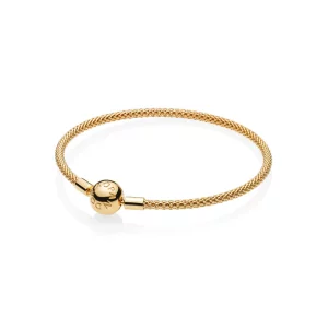 (image pour) Bracelet Maille Tissée Moments en PANDORA Shine™ - 566543