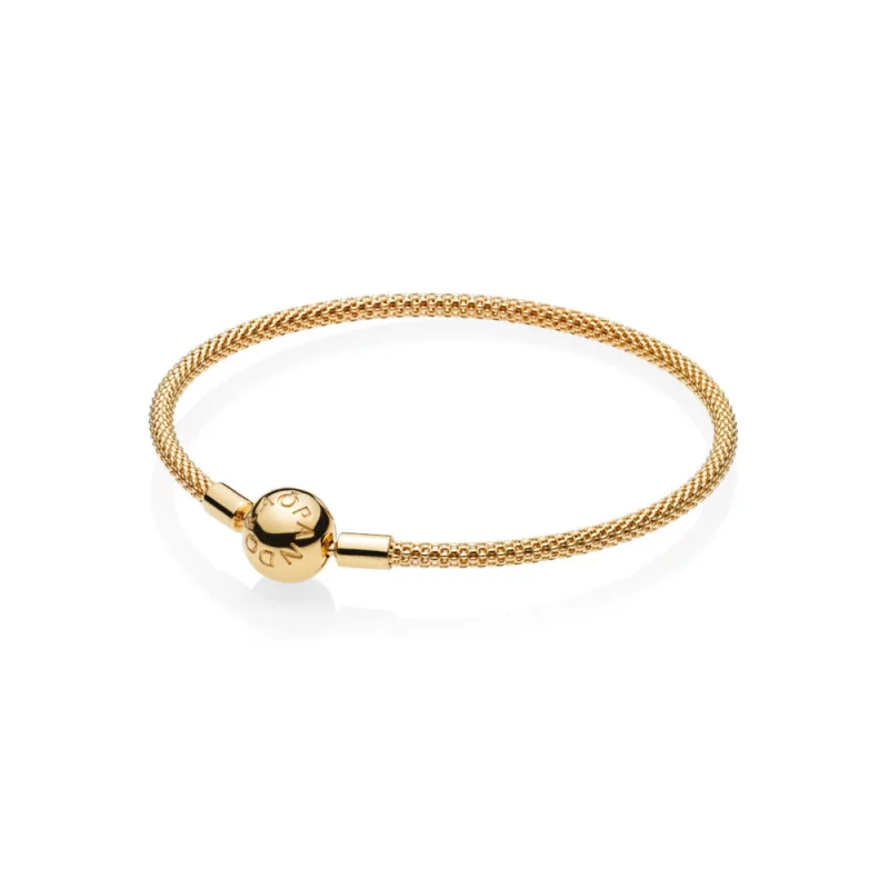(image pour) Bracelet Maille Tissée Moments en PANDORA Shine™ - 566543