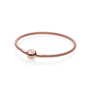 (image pour) Bracelet Maille Tissée Moments PANDORA Rose™ - 586543