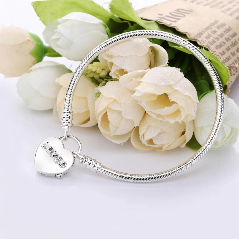 (image pour) Bracelet Moments Cadenas Aimée en Argent PANDORA France - 597806 - Afficher 4